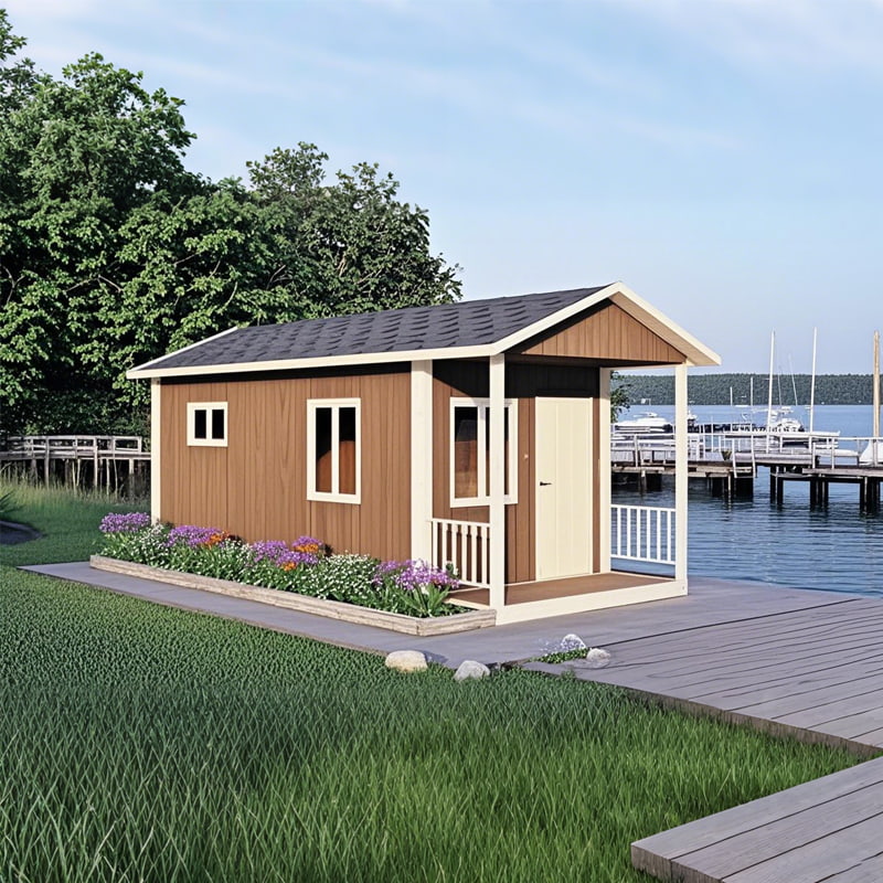 Rumah Kontena Boleh Cabut Bumbung Padang